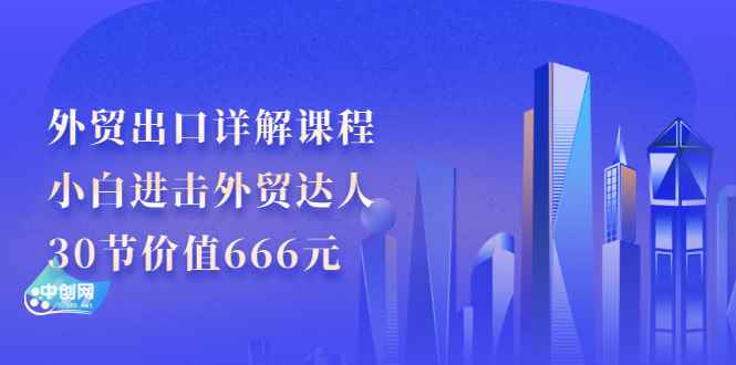 （2965期）外贸出口详解课程：小白进击外贸达人，30节价值666元-咩咩网络