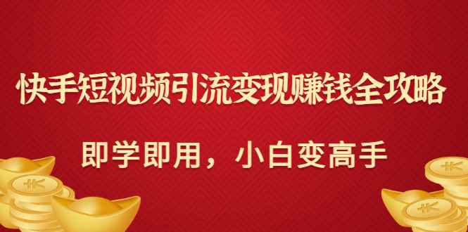 （2964期）快手短视频引流变现赚钱全攻略：即学即用，小白变高手（价值398元）-咩咩网络