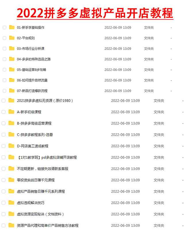 图片[1]-（2919期）2022拼多多虚拟店铺，新手开网店注册自动发货教程，日入几百上千(全套课程)-咩咩网络