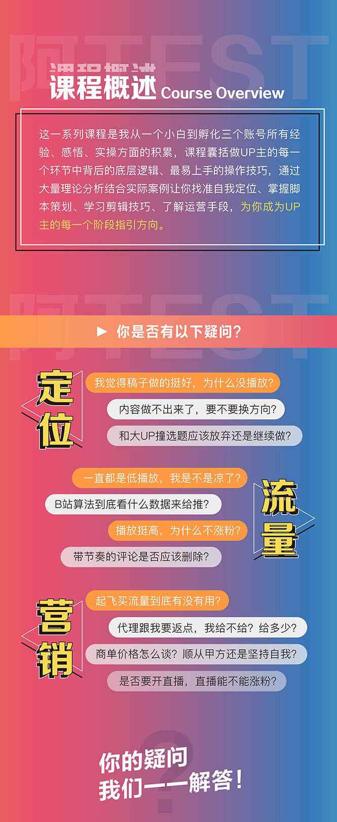 图片[1]-（2900期）百万粉丝UP主独家秘诀：冷启动+爆款打造+涨粉变现 2个月12W粉（21节视频课)-咩咩网络