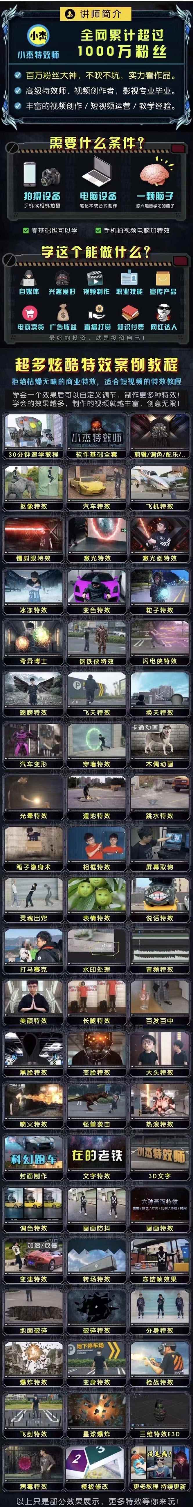 图片[1]-（2878期）1000w粉丝大佬的特效课·从零快速学特效视频，快速入门（软件+教程+素材）-咩咩网络