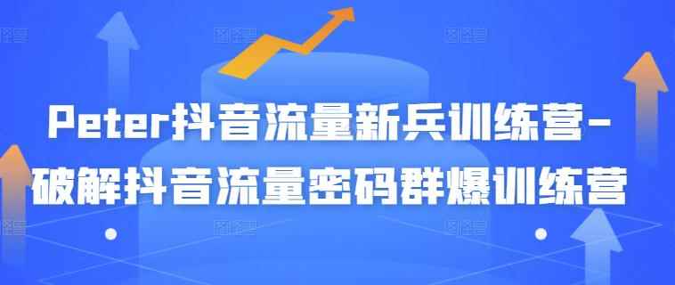 Peter抖音流量新兵训练营-破解抖音流量密码群爆训练营（新兵）-咩咩网络