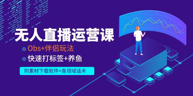（2765期）无人直播运营课：Obs+伴侣玩法 快速打标签+养鱼（附素材下载软件+各领话术)-咩咩网络