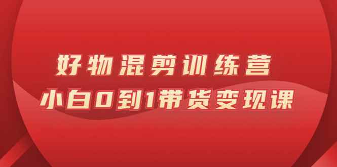 （2598期）万三好物混剪训练营：小白0到1带货变现课-咩咩网络