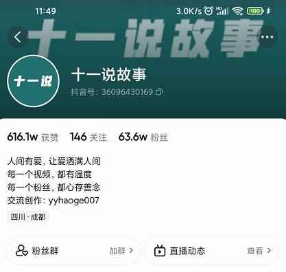 十一说故事·故事性中视频，观众快速共鸣从而快速变现的中视频玩法-咩咩网络
