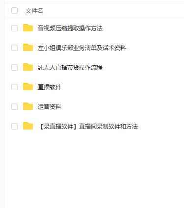 左小姐-直播带货俱乐部十三行、无人直播，全套教程附：工具、文档、话术资料-咩咩网络
