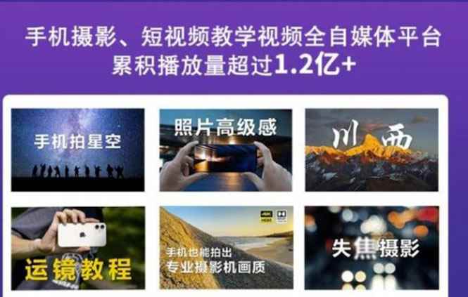 （2427期）2022玩转手机影像全系课，零基础的小白也能进阶成为手机摄影专业人士-咩咩网络