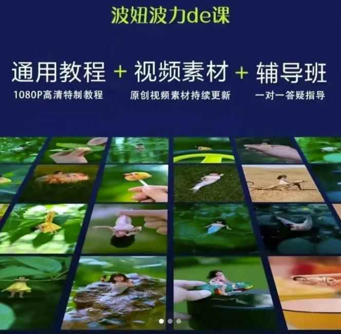 图片[2]-（2420期）波妞波力的视频通用教程+视频素材+辅导班-咩咩网络