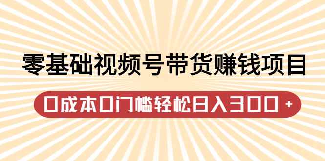 （2414期）零基础视频号带货赚钱项目，0成本0门槛轻松日入300+【视频教程】-咩咩网络