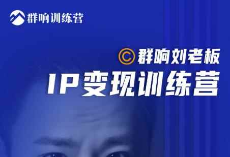 群响刘老板·IP变现训练营第6期：教你搞流量新姿势，IP打造获客私域经营-咩咩网络