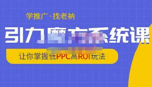 老衲·引力魔方系统课，让你掌握低PPC高ROI玩法，价值299元-咩咩网络