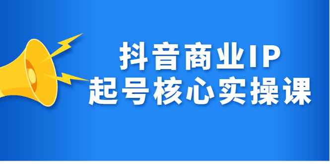 （2309期）抖音商业IP起号核心实操课，带你玩转算法，流量，内容，架构，变现-咩咩网络