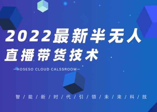 禾兴社·2022最新抖音半无人直播带货技术及卡直播广场玩法，价值699元-咩咩网络