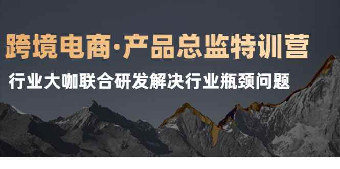 （2125期）跨境电商·产品总监特训营，行业大咖联合研发解决行业瓶颈问题-咩咩网络