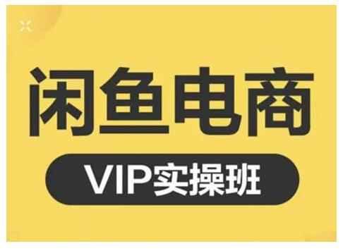 鱼客·闲鱼电商零基础入门到进阶VIP实战课程，帮助你掌握闲鱼电商所需的各项技能-咩咩网络