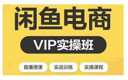 2021闲鱼副业月入过万进阶课程，掌握闲鱼电商所需的各项技能【视频课程】-咩咩网络