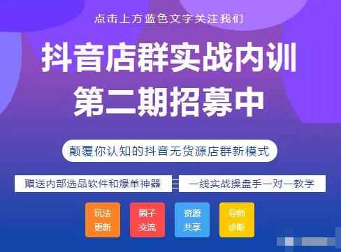 小卒抖音小店无货源店群模式蓝海矩阵玩法，一个月可以盈利上百万【视频课程】-咩咩网络
