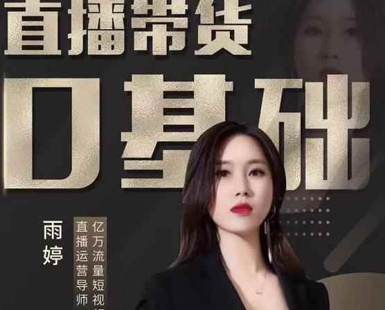 雨婷·2021年服装直播运营落地实操课，新号0粉快速带货日销10W+-咩咩网络