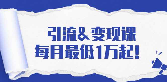 （1721期）引流&变现课：分享一整套流量方法以及各个渠道收入，每月最低1万起！-咩咩网络