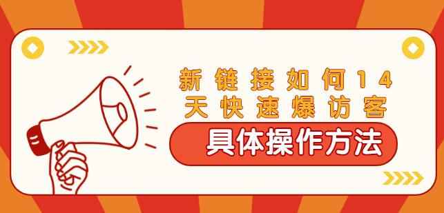 齐论·进阶战术课：拼多多新链接如何14天快速爆访客：具体操作方法（视频教程）-咩咩网络