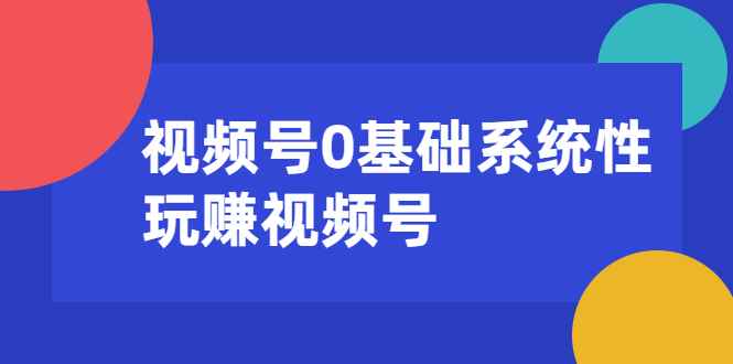 （1624期）视频号0基础系统性玩赚视频号内容运营+引流+快速变现（20节课）-咩咩网络