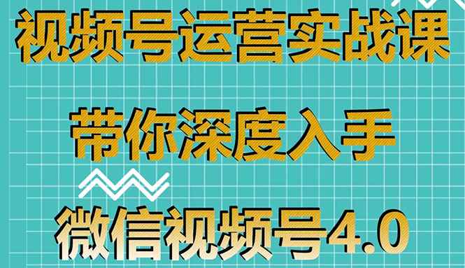 （1592期）视频号运营实战课，带你深度入手微信视频号4.0，零基础手把手实操操作！-咩咩网络