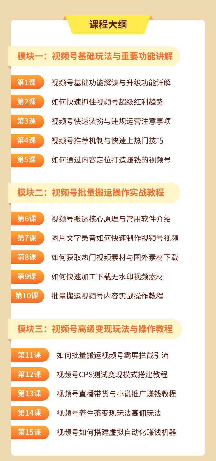 图片[5]-（1533期）视频号批量运营实战操作赚钱教程，让你一天创作100个高质量视频！-咩咩网络