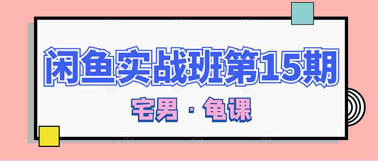 （1522期）龟课·闲鱼无货源电商课程第15期，一个月收益几万不等【33节视频-无水印】-咩咩网络