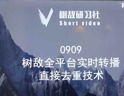 树敌0909抖音直播技术：全平台实时转播，抖音站内直接去重-咩咩网络