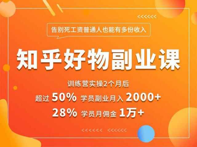 知乎好物推荐副业课：矩阵多账号高佣金秘密，普通人也可以副业月入过万-咩咩网络