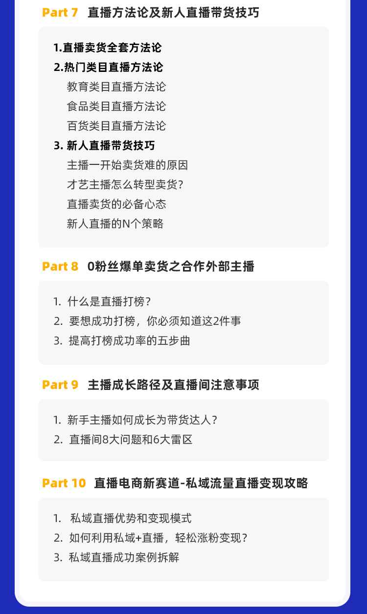 图片[4]-（1435期）0基础快速入门直播电商课程：直播平台玩法解析-团队打造-带货全流程等环节-咩咩网络