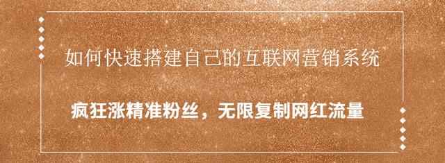 如何快速搭建自己的互联网营销系统，疯狂涨精准粉丝，无限复制网红流量-咩咩网络