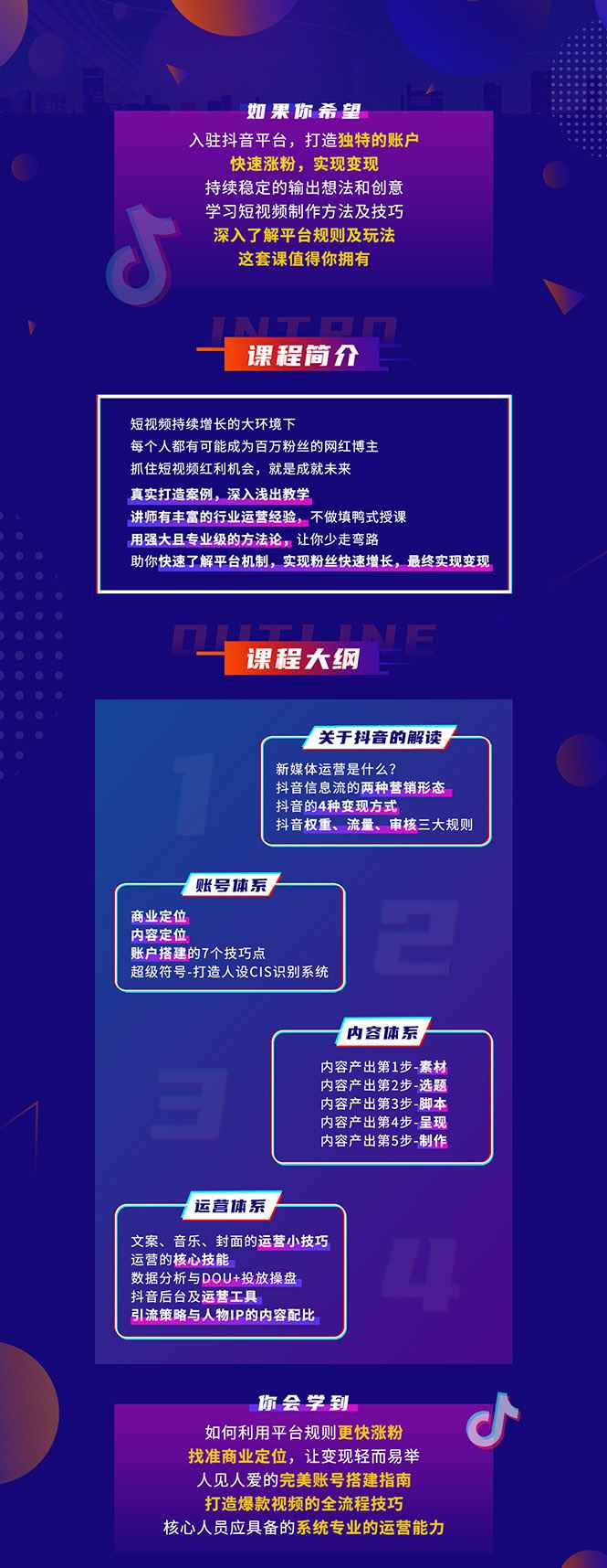 图片[1]-（1309期）抖音实战训练营线上班，抓住短视频红利，打造百万粉丝全流程（无水印）-咩咩网络