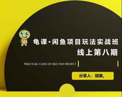 宅男：闲鱼项目玩法实战班·第8期（第1节）市场分析及准备细节，选品/多种变现玩法-咩咩网络