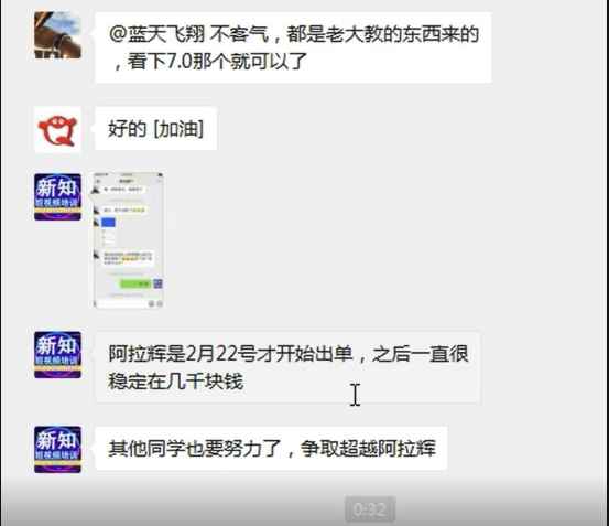 图片[1]-（1164期）新知短视频培训2020.3.6新学员群分享一个号如何做到一天4000佣金-咩咩网络