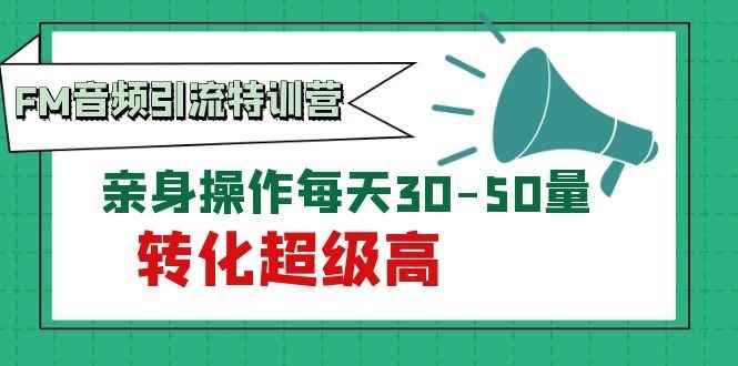图片[2]-（1114期）黄岛主《FM音频引流特训营1.0》亲身操作每天30-50量，转化超级高-咩咩网络