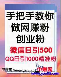 图片[2]-（969期）手把手教你做网赚粉，创业粉，私域流量（第一期）简单粗暴的玩法-咩咩网络