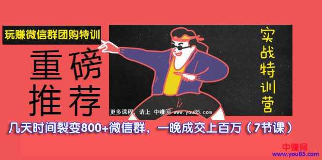 图片[1]-（979期）玩赚微信群团购特训：几天裂变了800+微信群，一晚成交上百万（7节课）-咩咩网络