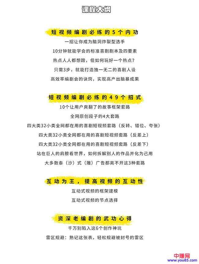 图片[3]-（978期）0基础快速掌握爆款喜剧短视频创作黄金法则（16讲+持续更新）-咩咩网络