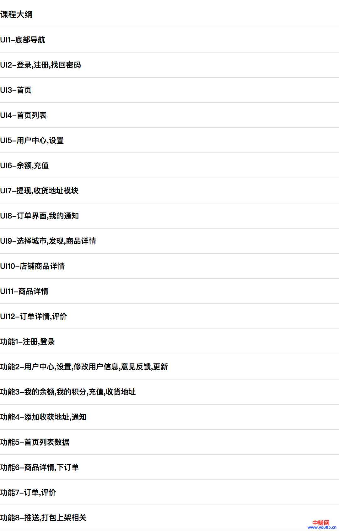 图片[2]-（886期）mui，H5+系列《高仿饿了么APP》实战项目开发（20节详细视频课程）-咩咩网络