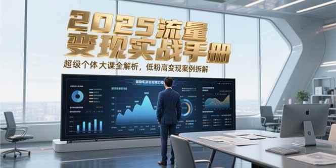 （15188期）2025流量变现实战手册，超级个体大课全解析，低粉高变现案例拆解-咩咩网络