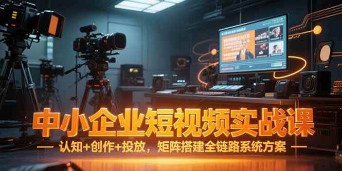 （15249期）中小企业短视频实战课，认知+创作+投放，矩阵搭建全链路系统方案-咩咩网络