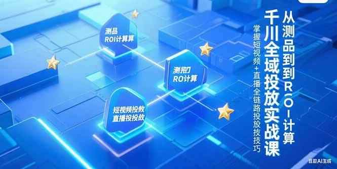 （15256期）千川全域投放实战课，从测品到ROI计算，掌握短视频+直播全链路投放技巧-咩咩网络