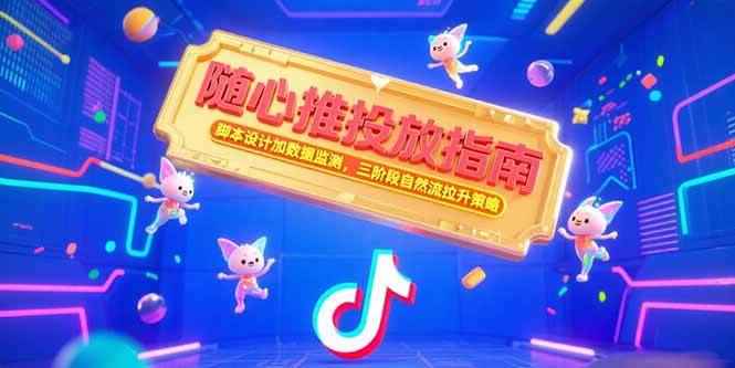 （15291期）随心推投放指南，脚本设计加数据监测，三阶段自然流拉升策略-咩咩网络