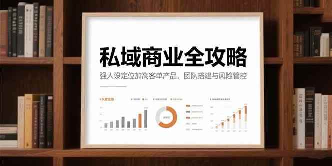 （15294期）私域商业全攻略，强人设定位加高客单产品，团队搭建与风险管控-咩咩网络