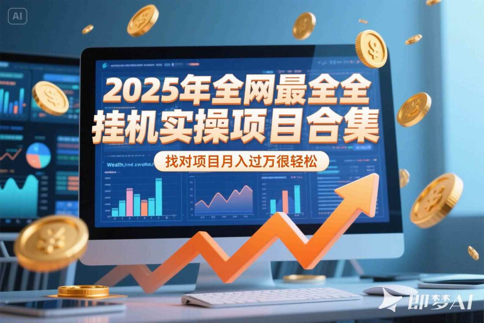 （15303期）2025年挂机实操项目实操演练，挂机类型，AI直播类型，轻资产创业类型…-咩咩网络