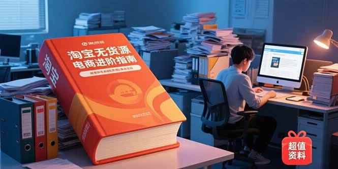（15317期）淘宝无货源电商进阶指南，包含新人课、进阶课，配套资料，蓝海选品等-咩咩网络