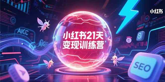 （15328期）小红书21天变现训练营，AIGC工具高效应用，SEO优化核心技巧-咩咩网络