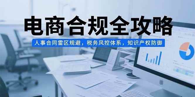 （15377期）电商合规全攻略，人事合同雷区规避，税务风控体系，知识产权防御-咩咩网络