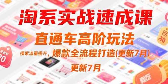 （15374期）淘系实战速成课，直通车高阶玩法，搜索流量提升，爆款全流程打造(更新7月)-咩咩网络